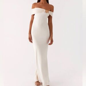 Illusion Maxi Dress - Ivory